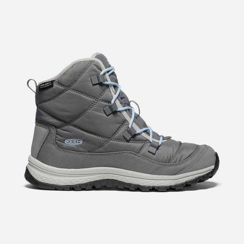 Keen Terradora Ankle Waterproof Winterstiefel Damen DE-20136 Steel Grey/Paloma - Keen Damenschuhe Gr